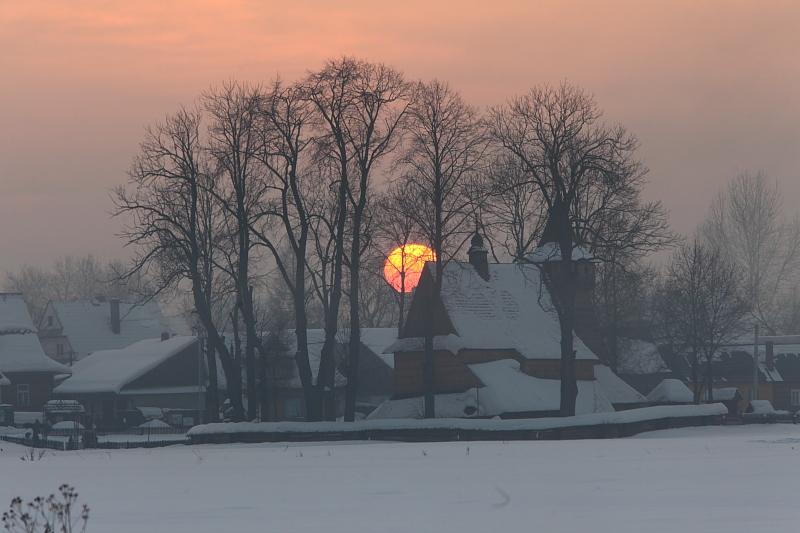 zima w górach